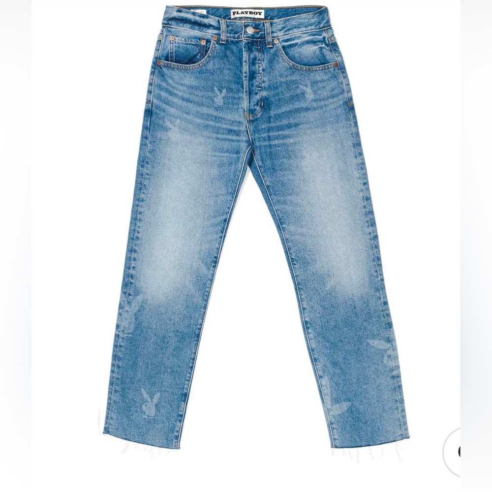PLAYBOY MEDIUM WASH VINTAGE LOOSE BUTTON FLY JEANS